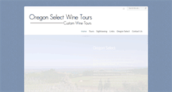 Desktop Screenshot of oregonselectwinetours.com